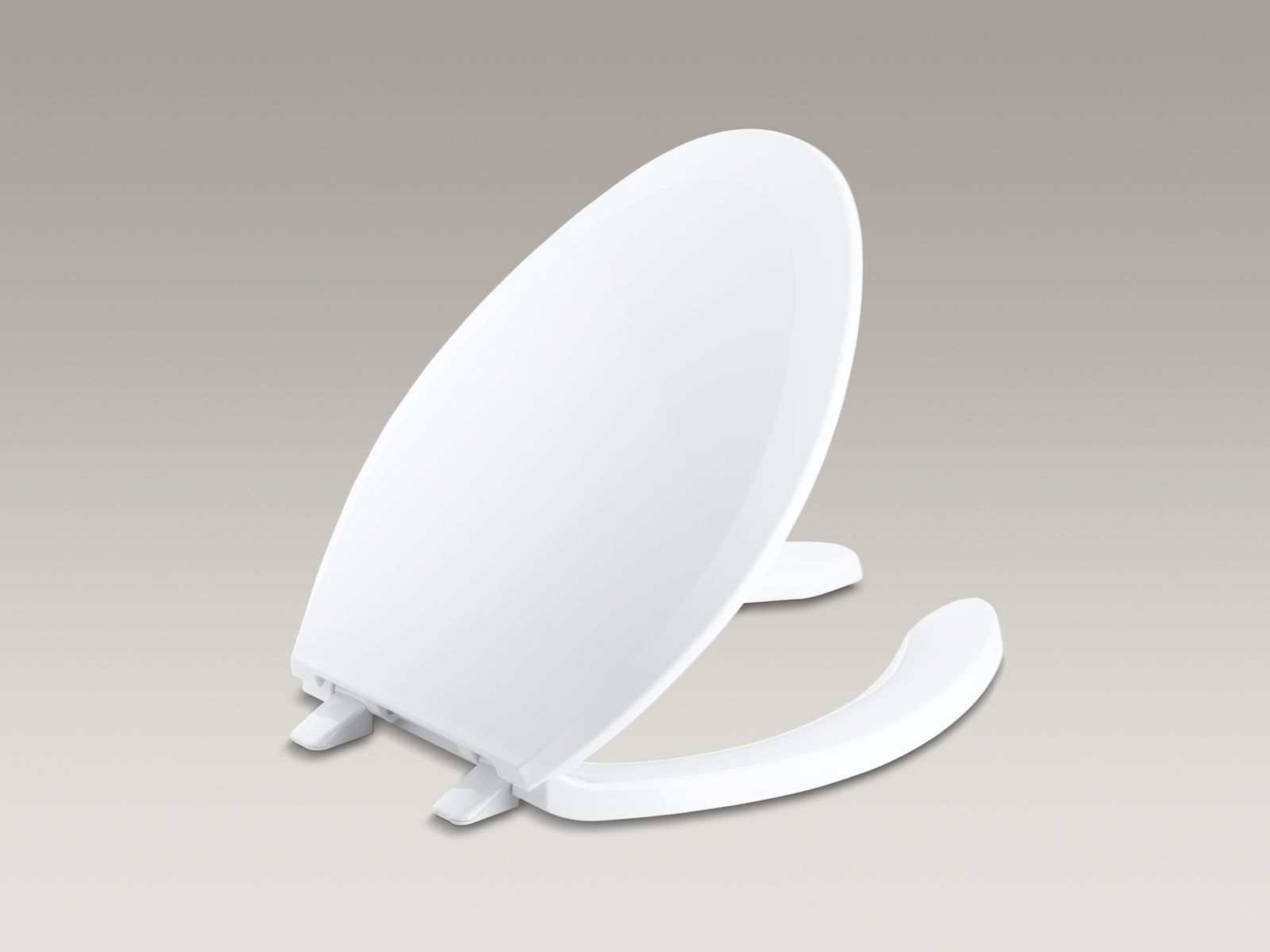 Lustra™ elongated open-front toilet seat with cover