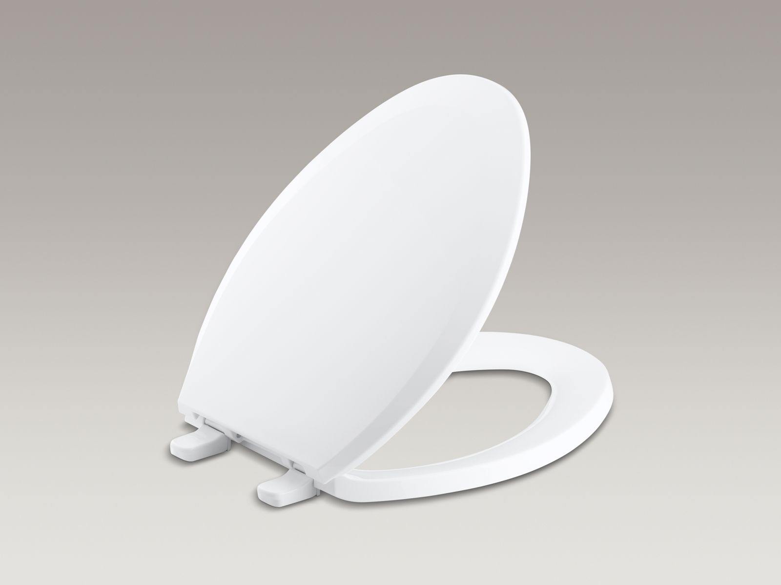 Lustra™ elongated closed-front anti-microbial toilet seat with Q2 Advantage™ Quick-Release™, Quick-Attach® and cover