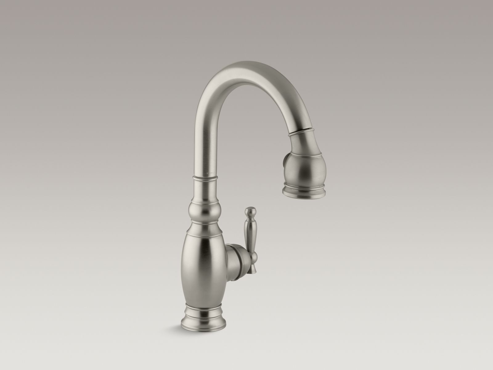 Vinnata® single-hole or three-hole kitchen sink faucet with pull-down 15-1/8