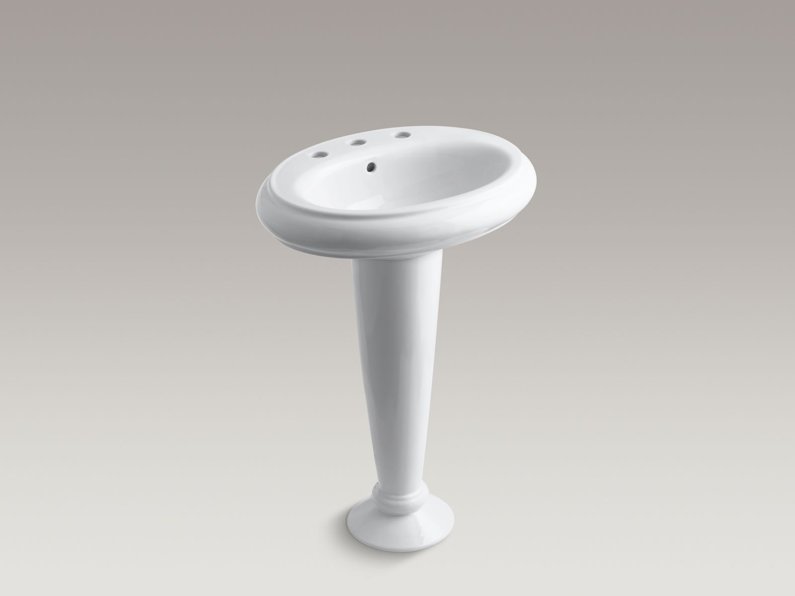 Shown with standard pop-up drain, not included.