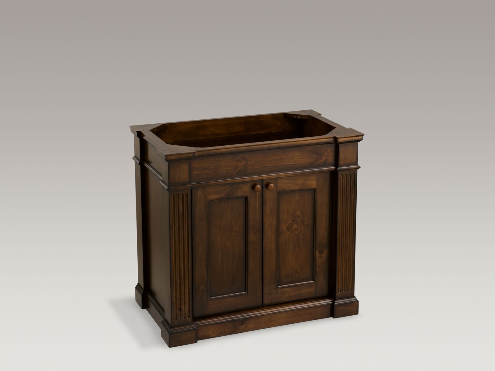 Shown with Iron/Impressions® lavatory K-3051-8-0 and standard pop-up drain, not included.