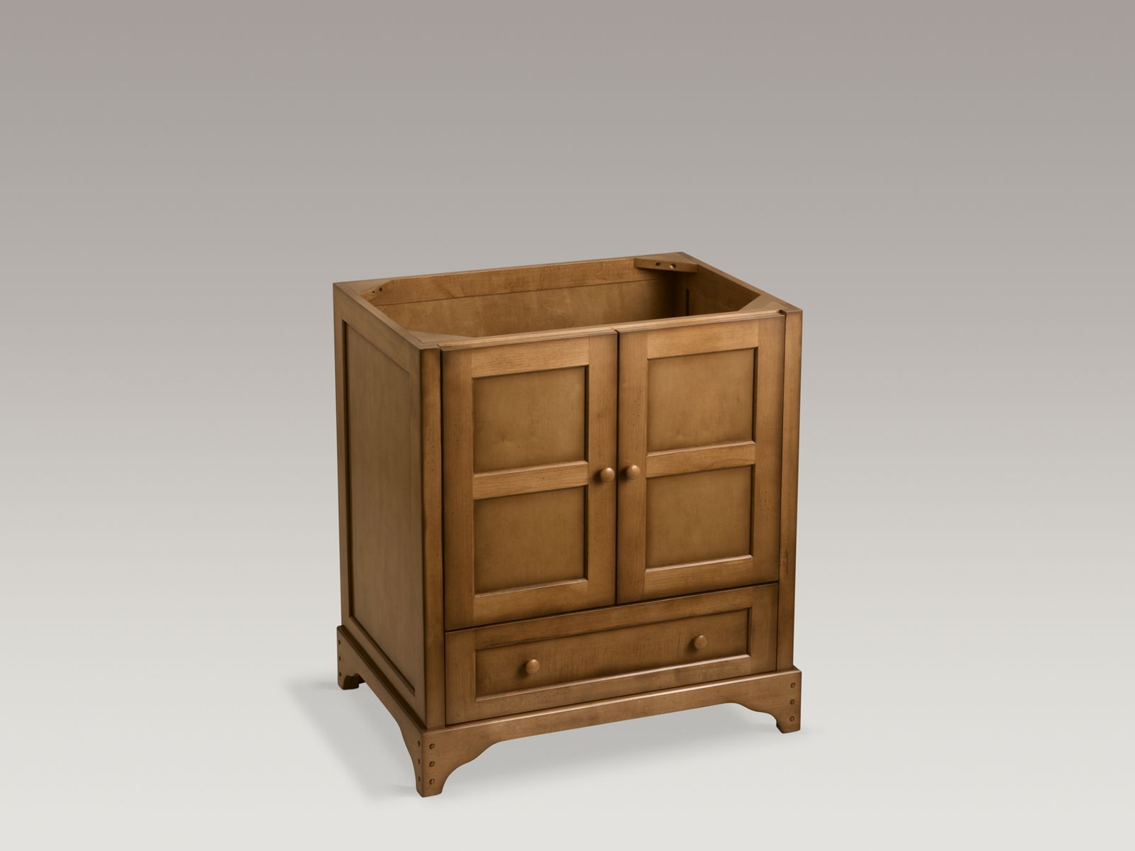 Shown with Iron/Impressions® lavatory K-3049-8-0 and standard pop-up drain, not included.