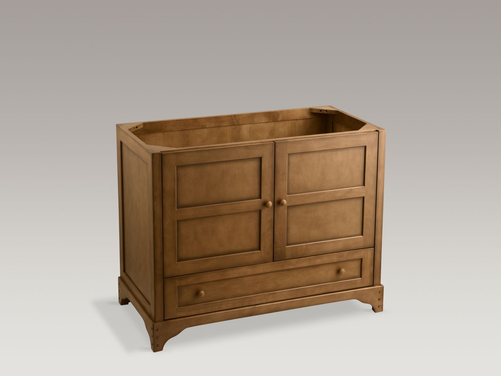 Shown with Iron/Impressions® lavatory K-3052-8-0 and standard pop-up drain, not included.