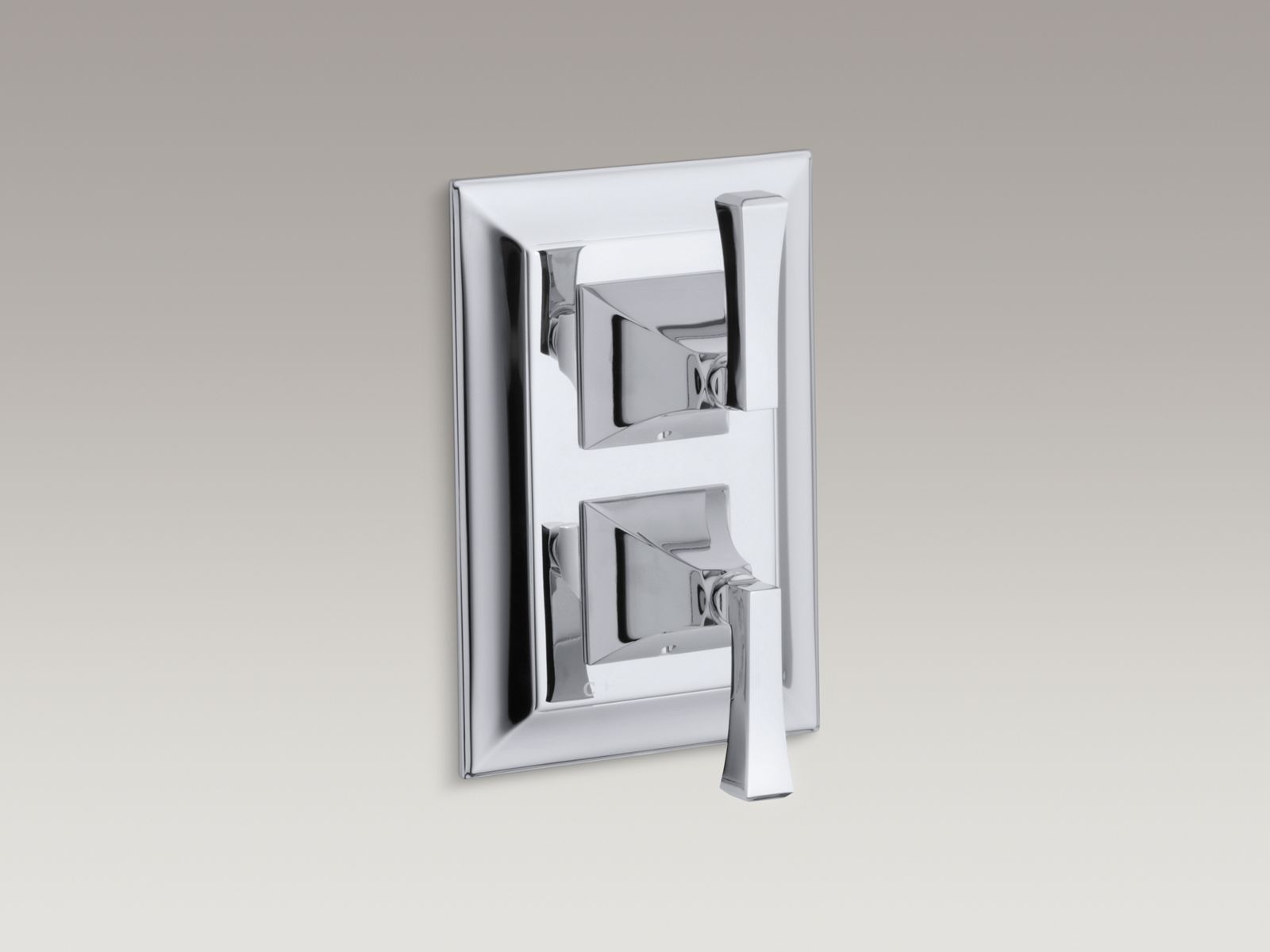 Memoirs® stately valve trim with deco lever handles for stacked valve, requires valve