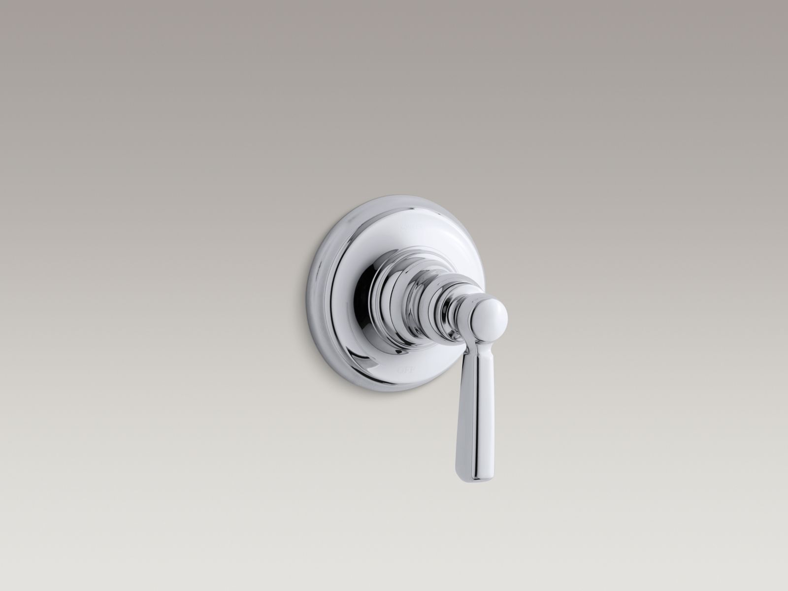 Bancroft® trim with metal lever handle for volume control valve, requires valve
