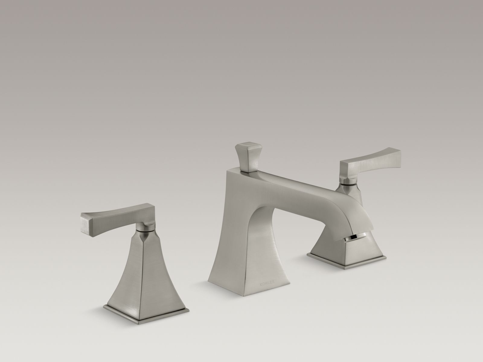 Memoirs® stately deck-mount bath faucet trim for high-flow valve with diverter spout and deco lever handles, valve not included