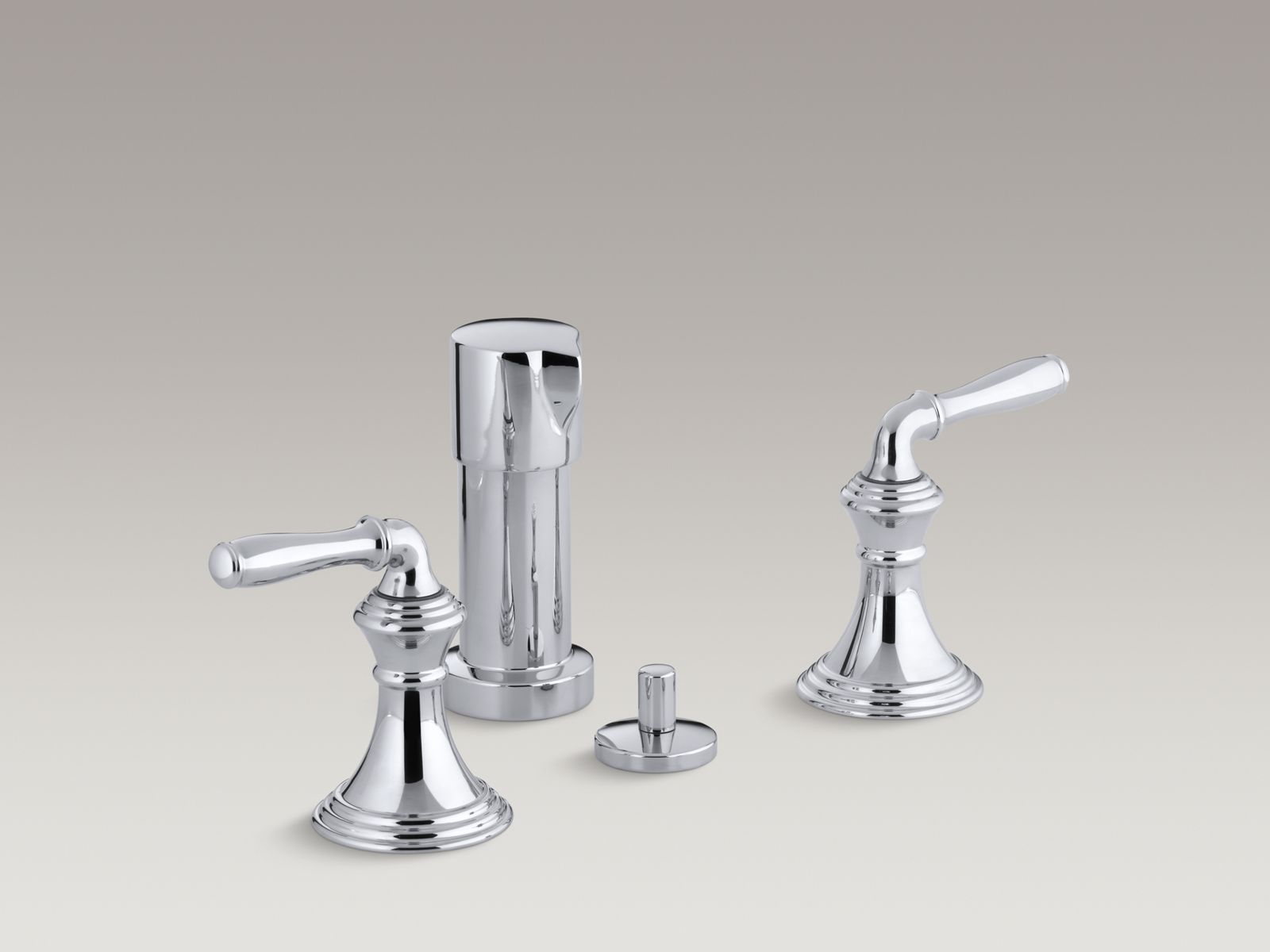 Devonshire® vertical spray bidet faucet with lever handles