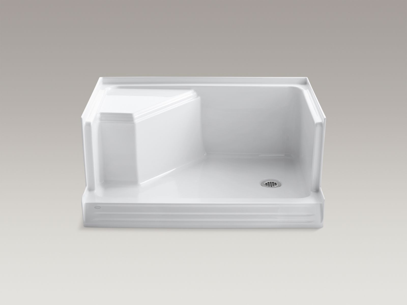 Shown with shower drain K-9132-CP, not included.