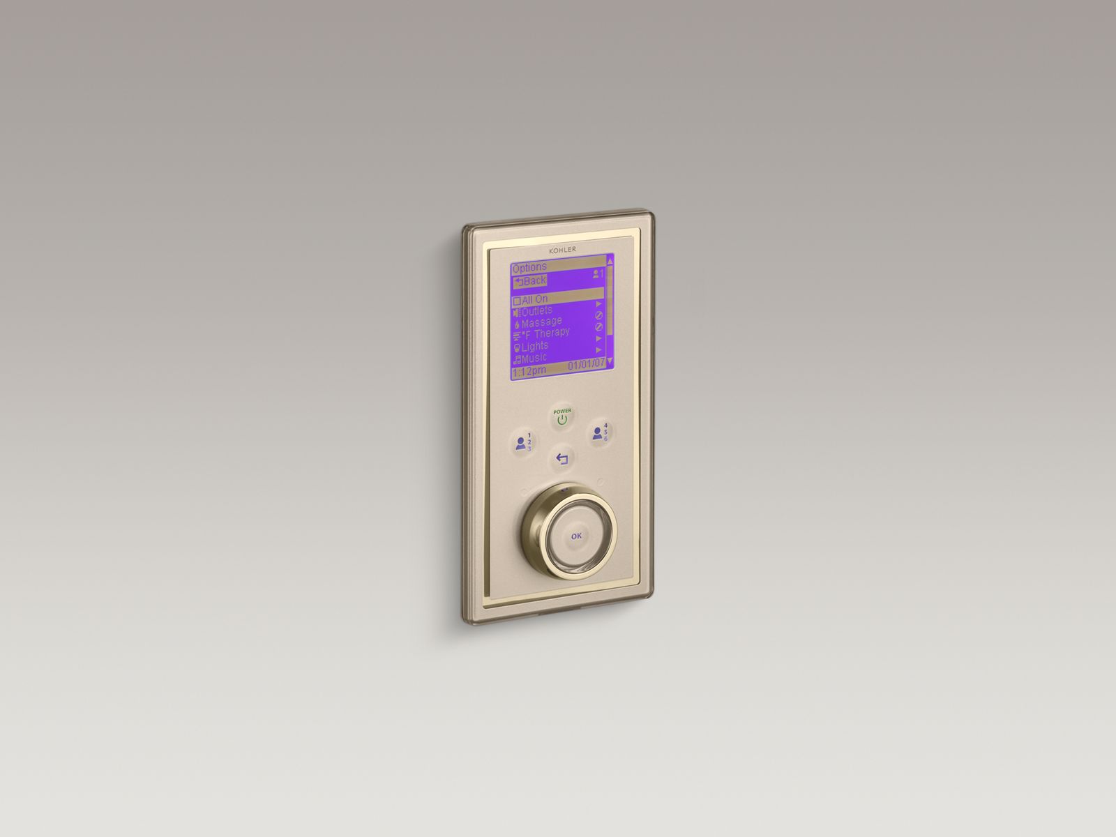 DTV® II digital interface, portrait setting