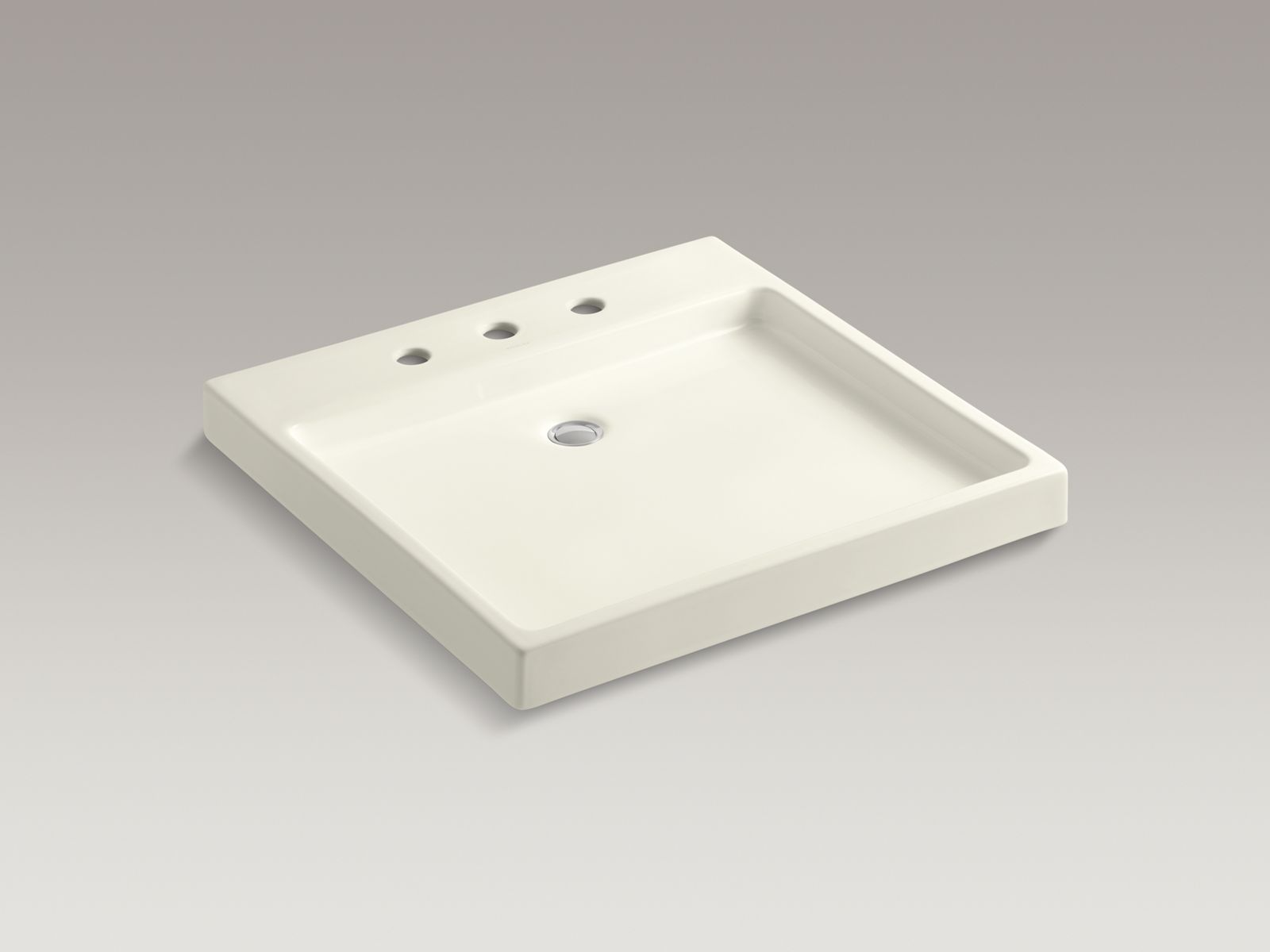 Purist® Wading Pool® above-counter/wall-mount bathroom sink with 8