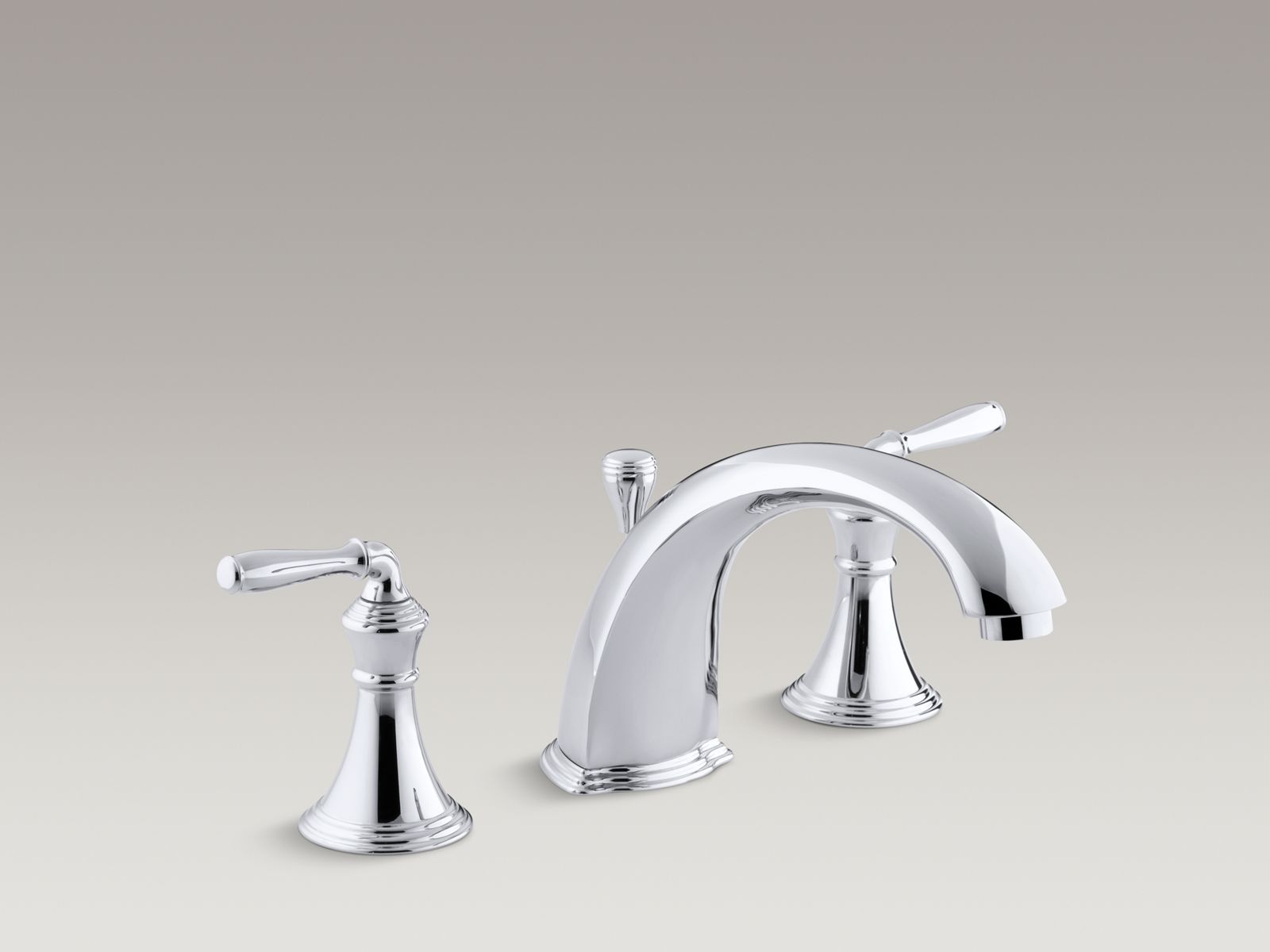 Devonshire® deck-/rim-mount bath faucet trim for high-flow valve with 8-15/16" diverter spout and lever handles, valve not included