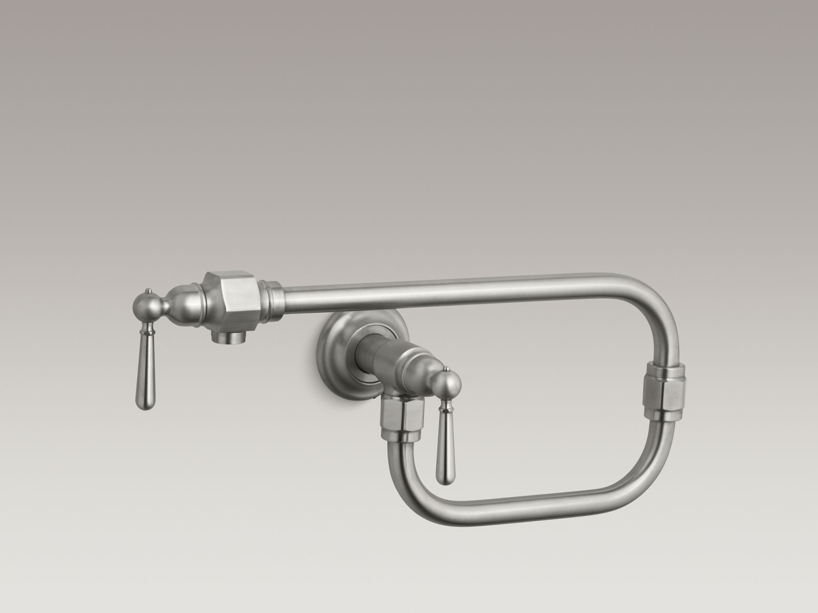 HiRise single-hole wall-mount pot filler kitchen sink faucet with 24