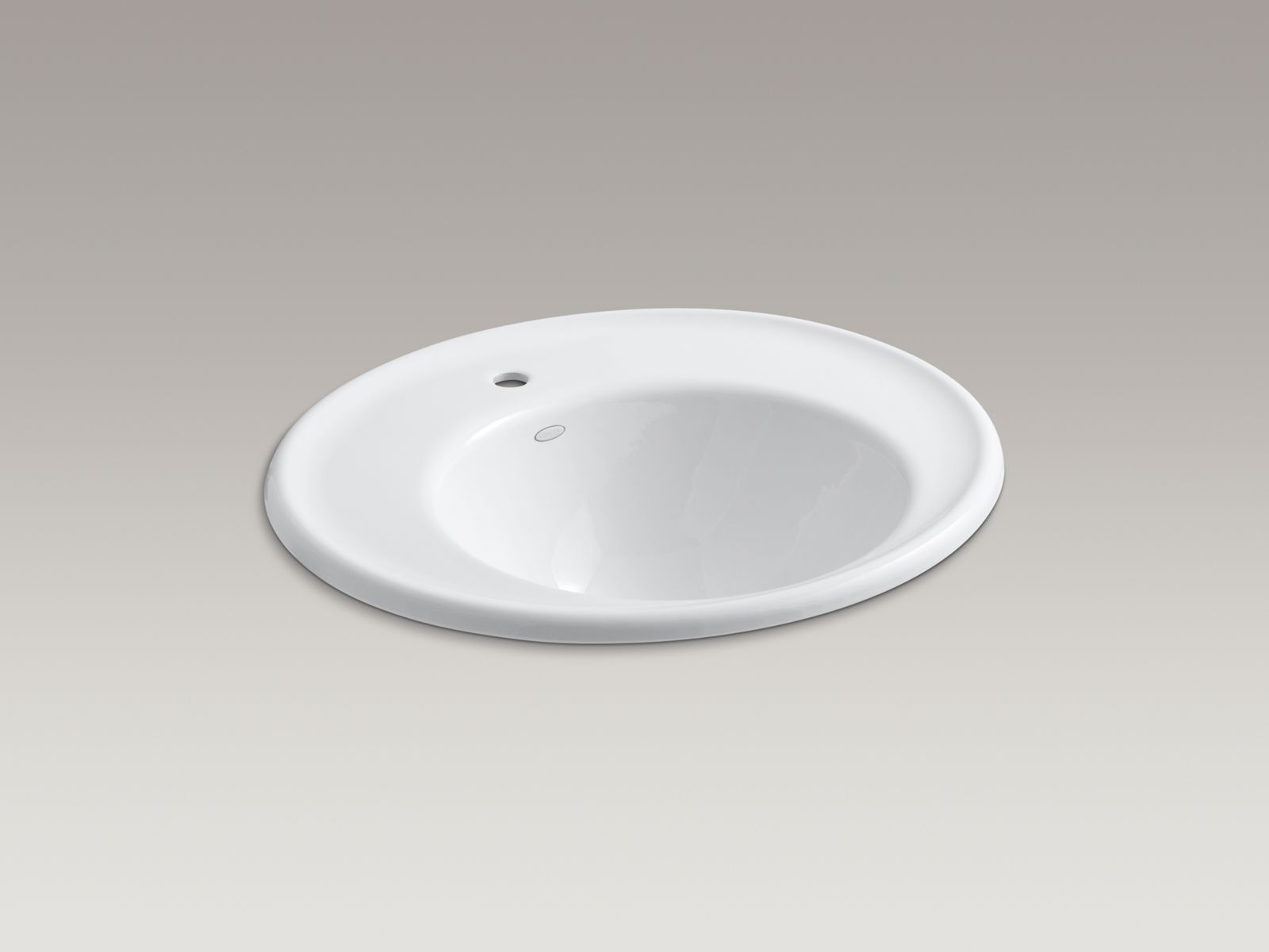 Shown with standard pop-up drain, not included.