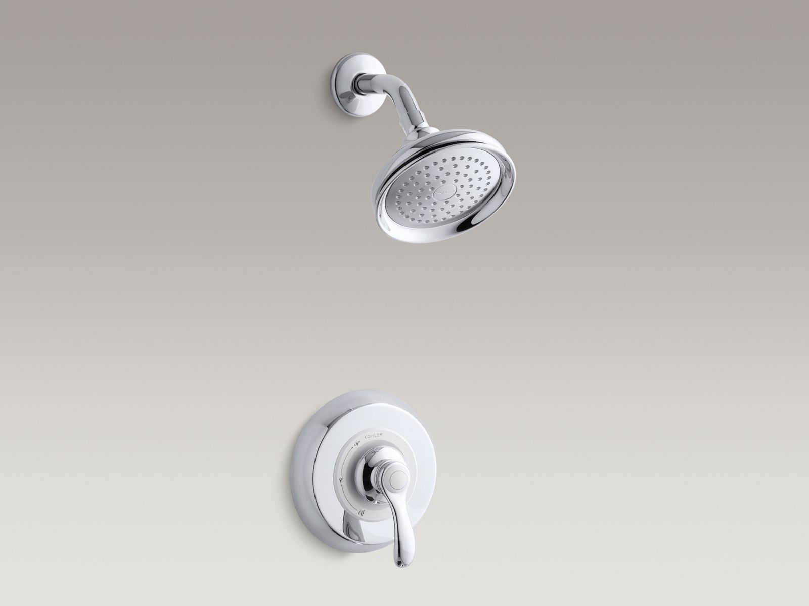 Fairfax® Rite-Temp® pressure-balancing shower faucet trim with lever handle, valve not included