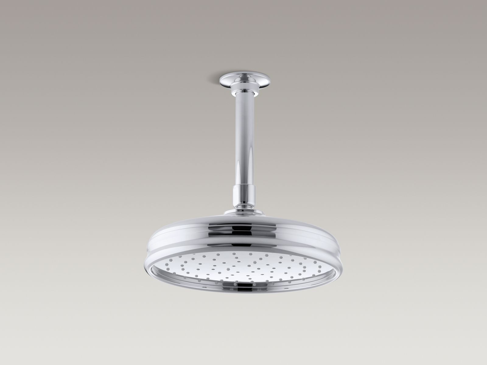 8" Traditional Round rainhead with Katalyst® spray