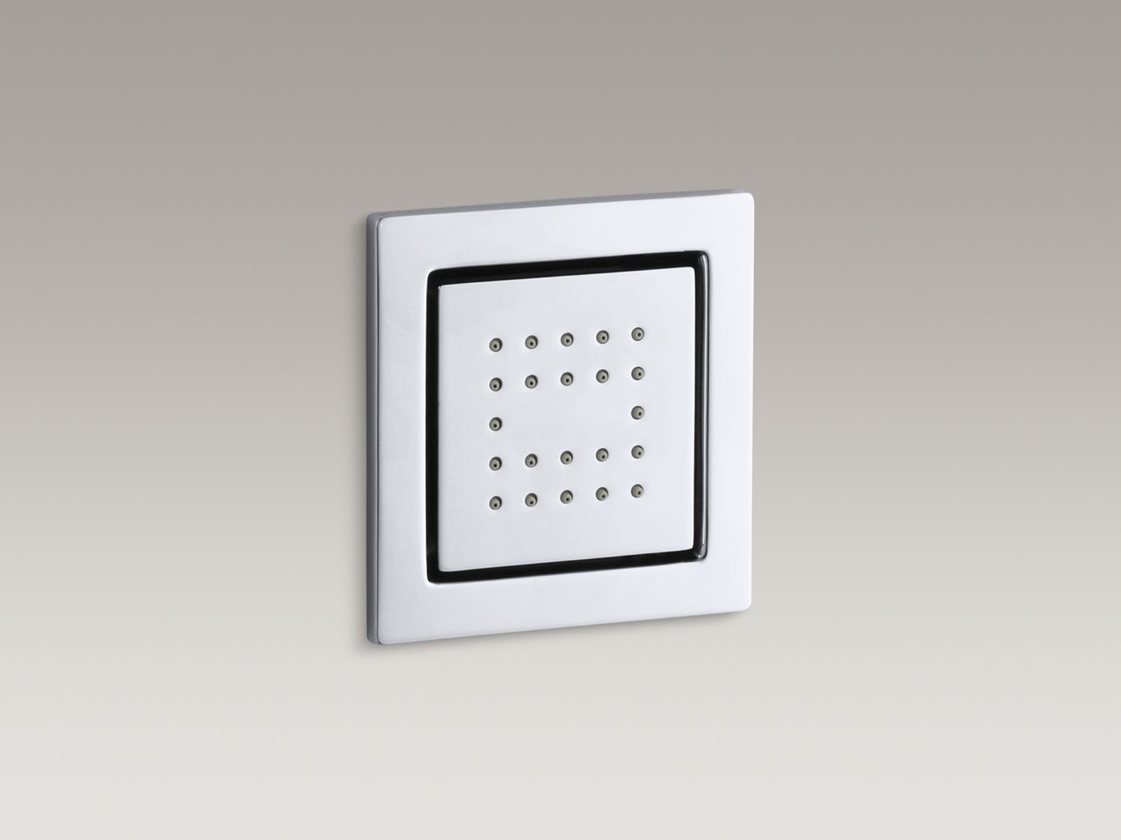 WaterTile® square 22-nozzle bodyspray with stimulating spray
