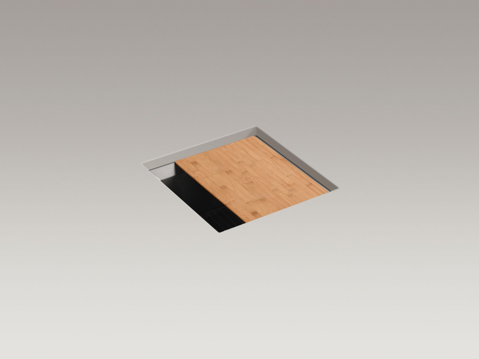 Poise® under-mount bar sink - includes bottom bowl rack and cutting board
