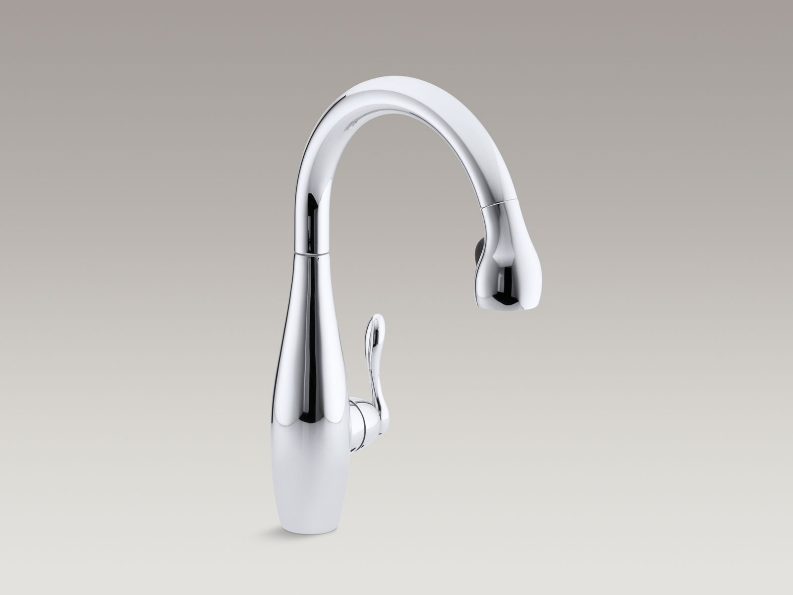 Clairette® single- or three-hole kitchen sink faucet with pull-down 9-1/2