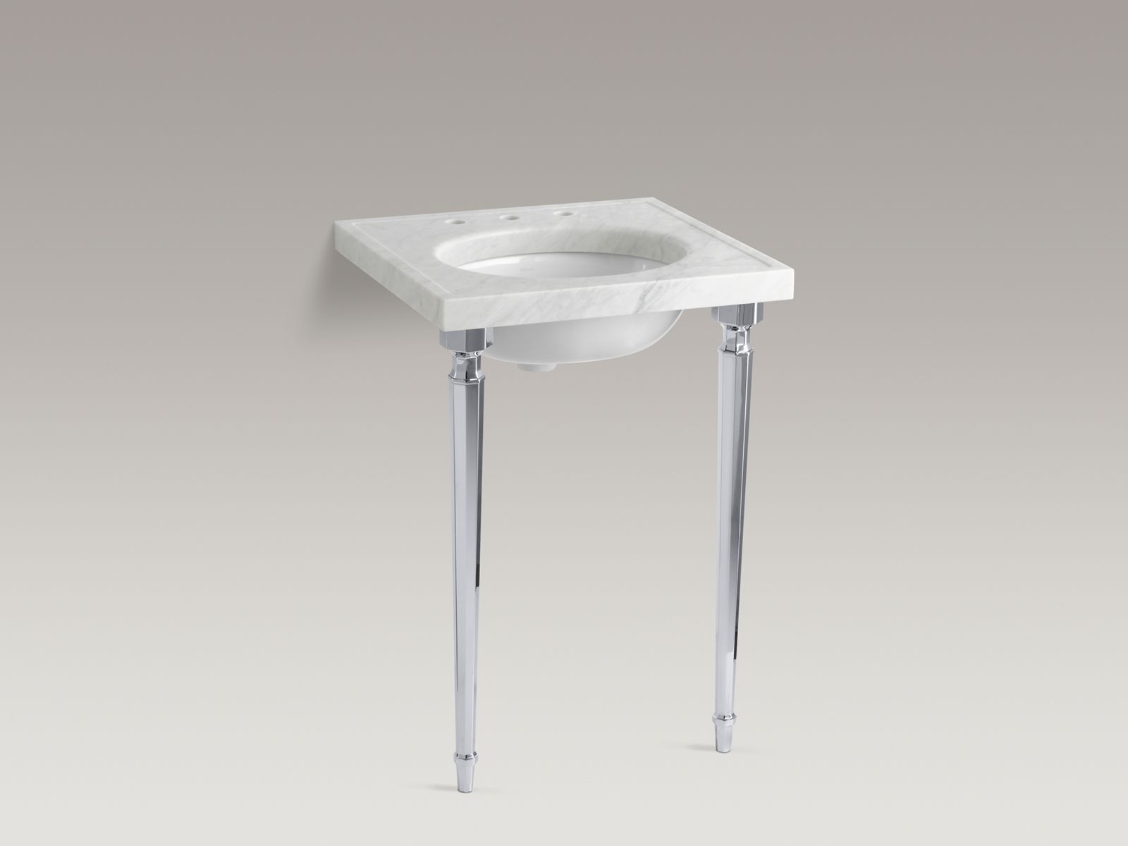 Kathryn® octagonal tapered brass table legs
