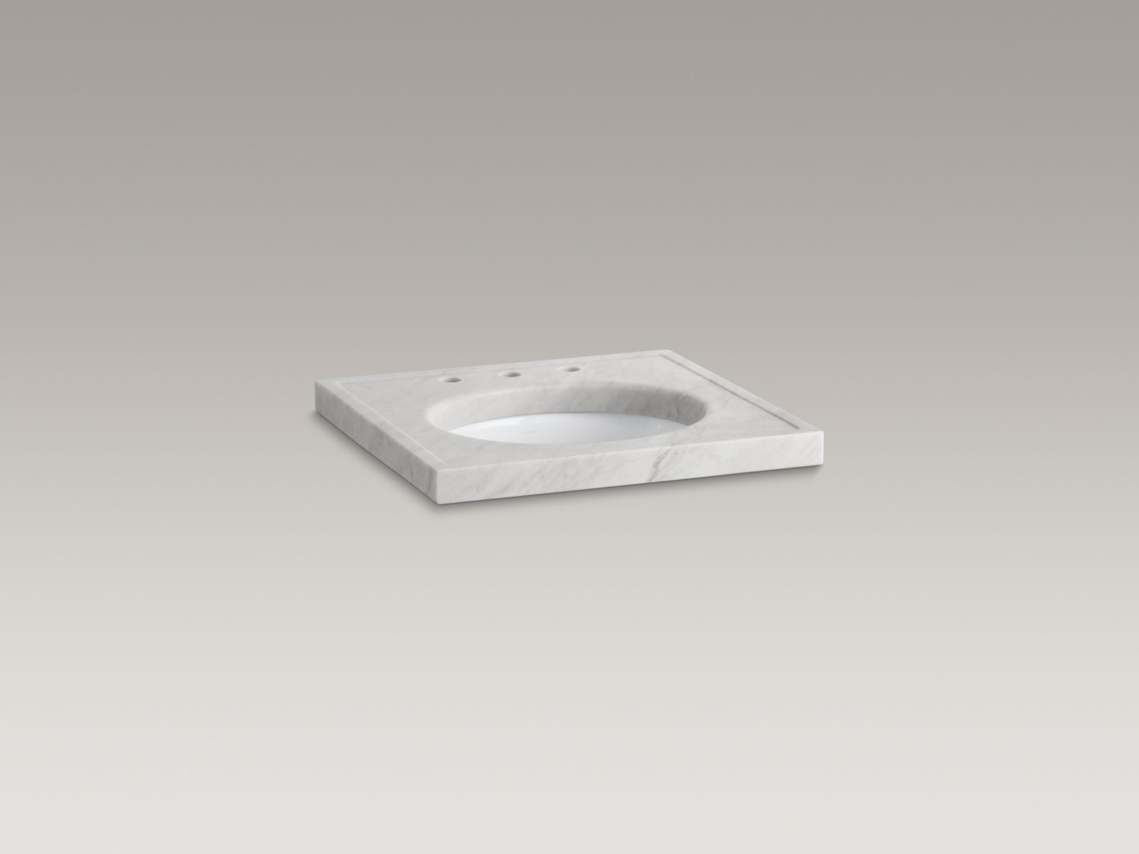 Shown with Caxton® lavatory K-2210-G-0 and standard pop-up drain, not included.