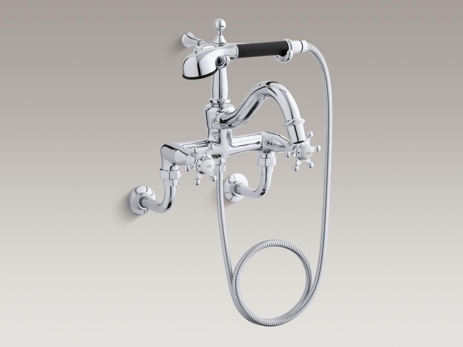 Shown with wall-mount adapter kit K-101-BV, not included.