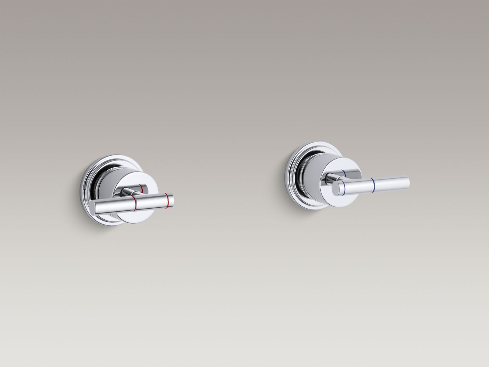Taboret® two-handle wall-mount valve with lever handles