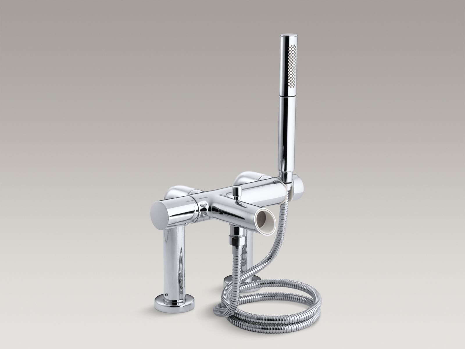 Toobi™ deck-mount bath faucet trim with handshower
