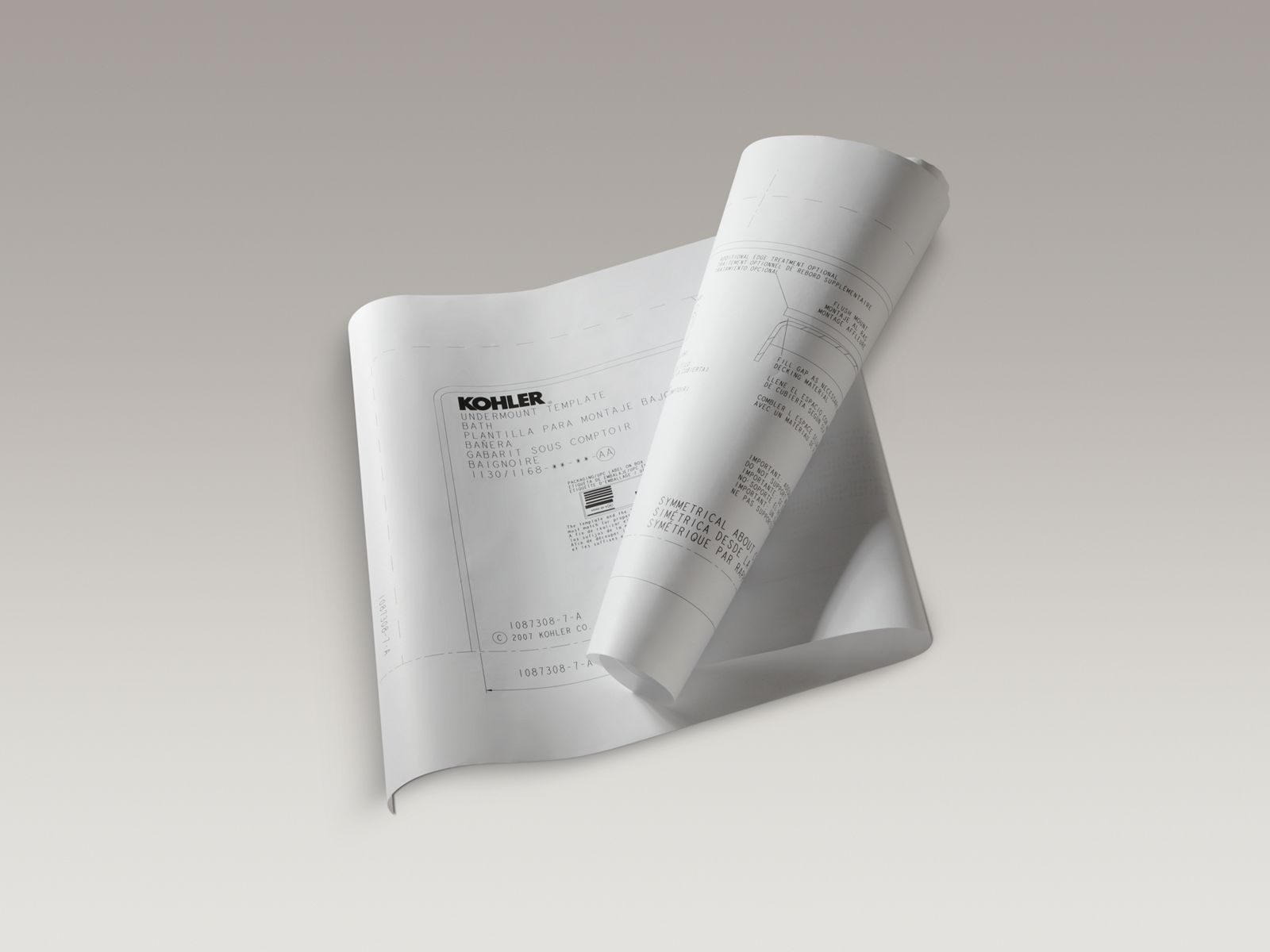 Under-mount install kit for 1834/1835