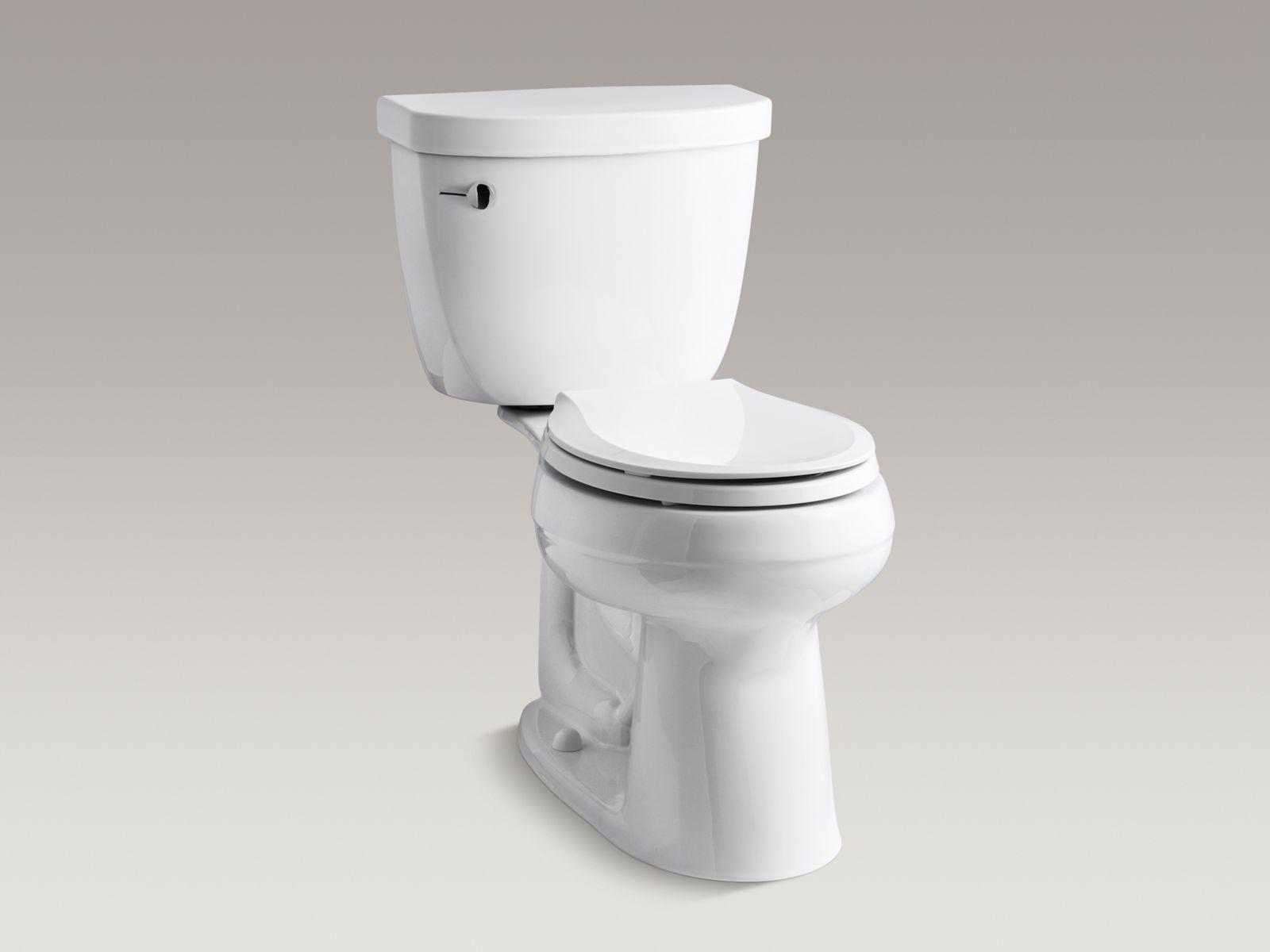 Cimarron®  Comfort Height® round-front 1.28 GPF toilet with left-hand trip lever