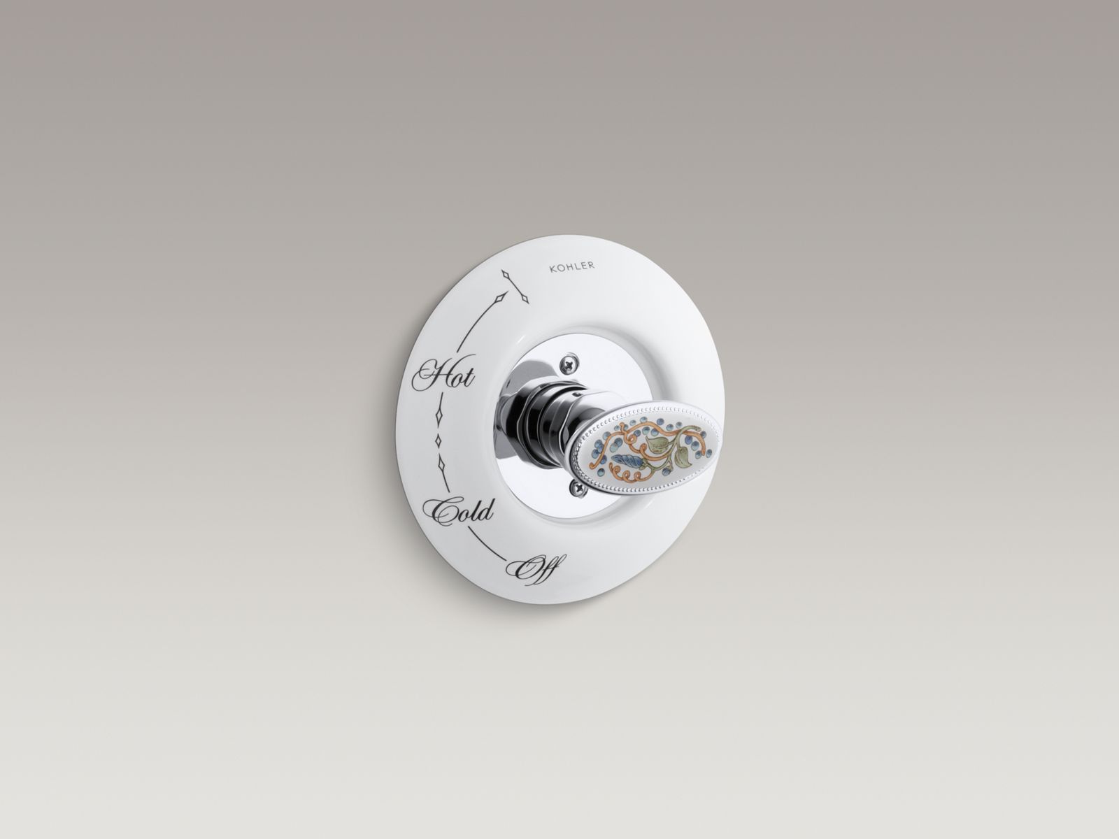 Shown with Antique shower faucet trim K-T132-9B-CP, not included.