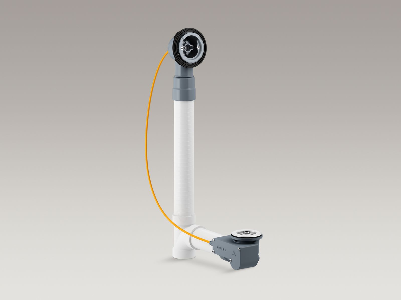 PureFlo™ rough-in cable bath drain, PVC, 30" cable with tubing