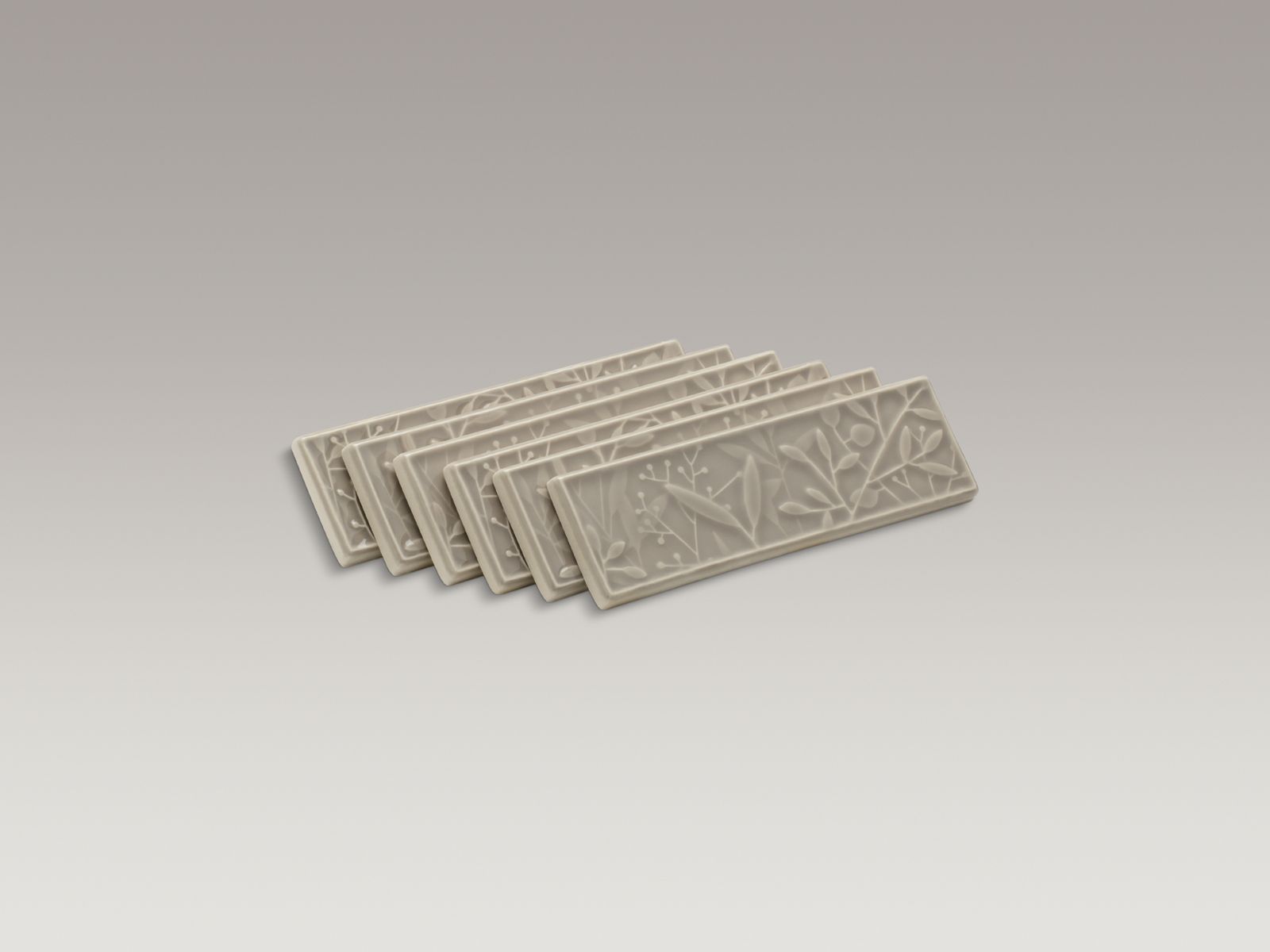 Gilded Meadow™ decorative tile (set of 6)