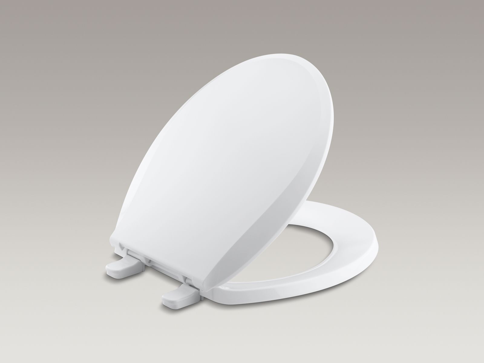 Cachet® round closed-front toilet seat with cover and plastic hinges with Q2 Advantage™ Quick-Release™, Quick-Attach®