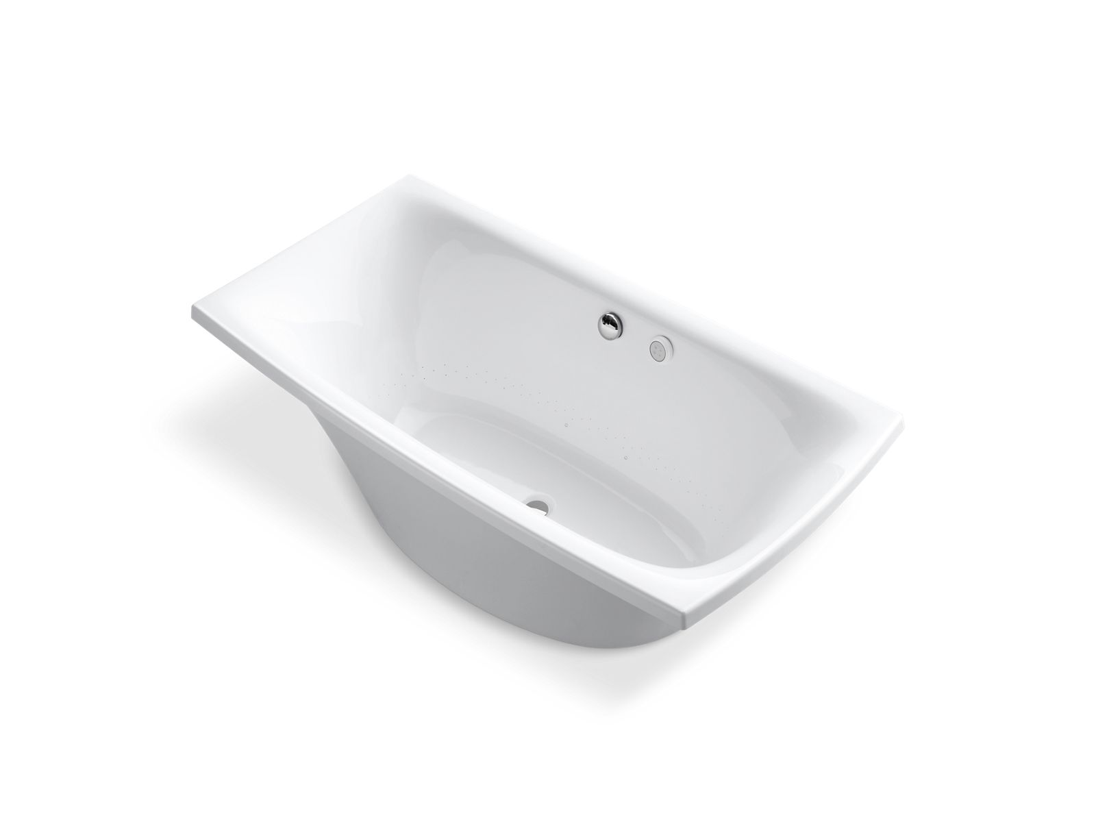 Escale® 72" x 36" freestanding BubbleMassage™ bath with hole drilling for Symbol® Roman bath filler