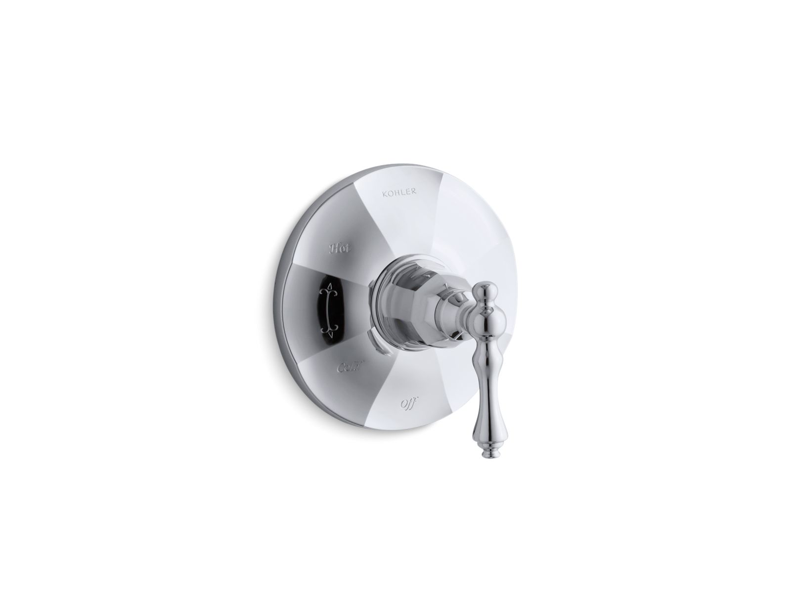 Kelston® Rite-Temp® pressure-balancing valve trim with lever handles, valve not included
