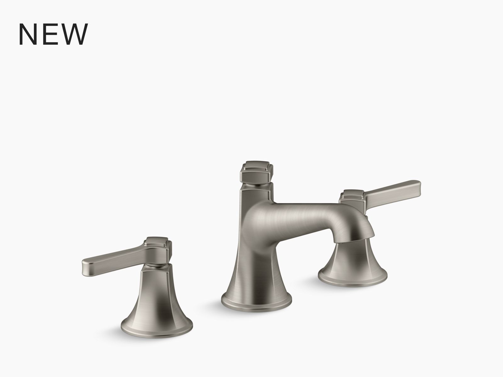 Components Deck-mount Bath Faucet - Row Spout