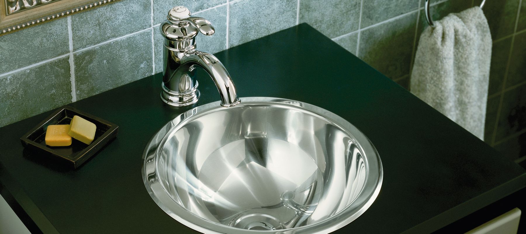 kohler round bowl stainless steel bathroom sink sale