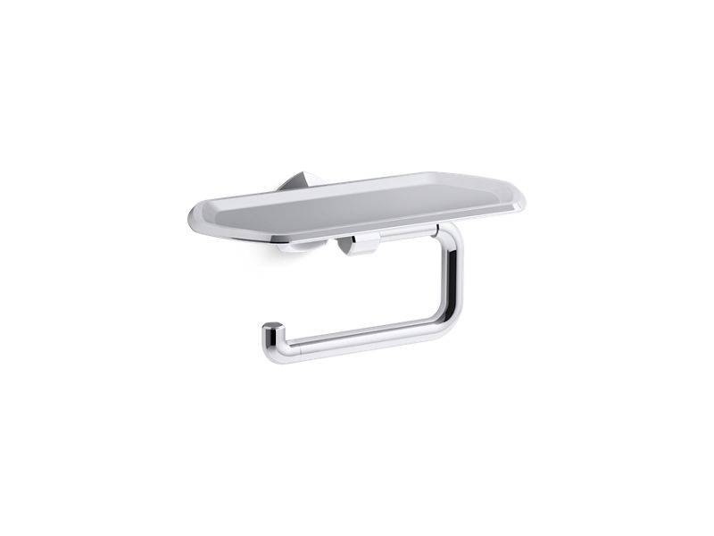 Kohler K-73147-CP Composed Pivoting Toilet Tissue Holder Polished Chrome