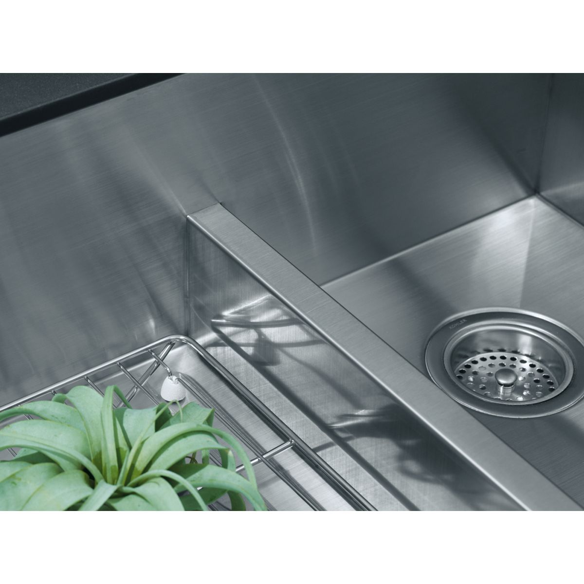 Kohler Vault 33 Double Basin Top-Mount/Under-Mount 18-Gauge Stainless  Steel Kitchen Sink with SilentShield and Bottom Sink Rack