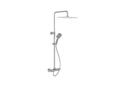 TH dual shower column – direct connection (rectangle showerhead
