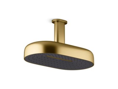 Double Soap Dispenser Wall Bracket Brushed Gold - LUSSO