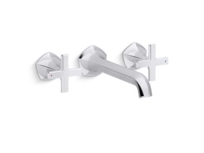 TWO-HANDLE WALL-MOUNT LAV FAUCET TRIM (CROSS HANDLE) | EX27103T-3 | KOHLER