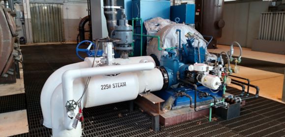 The interior piping for a steam turbine