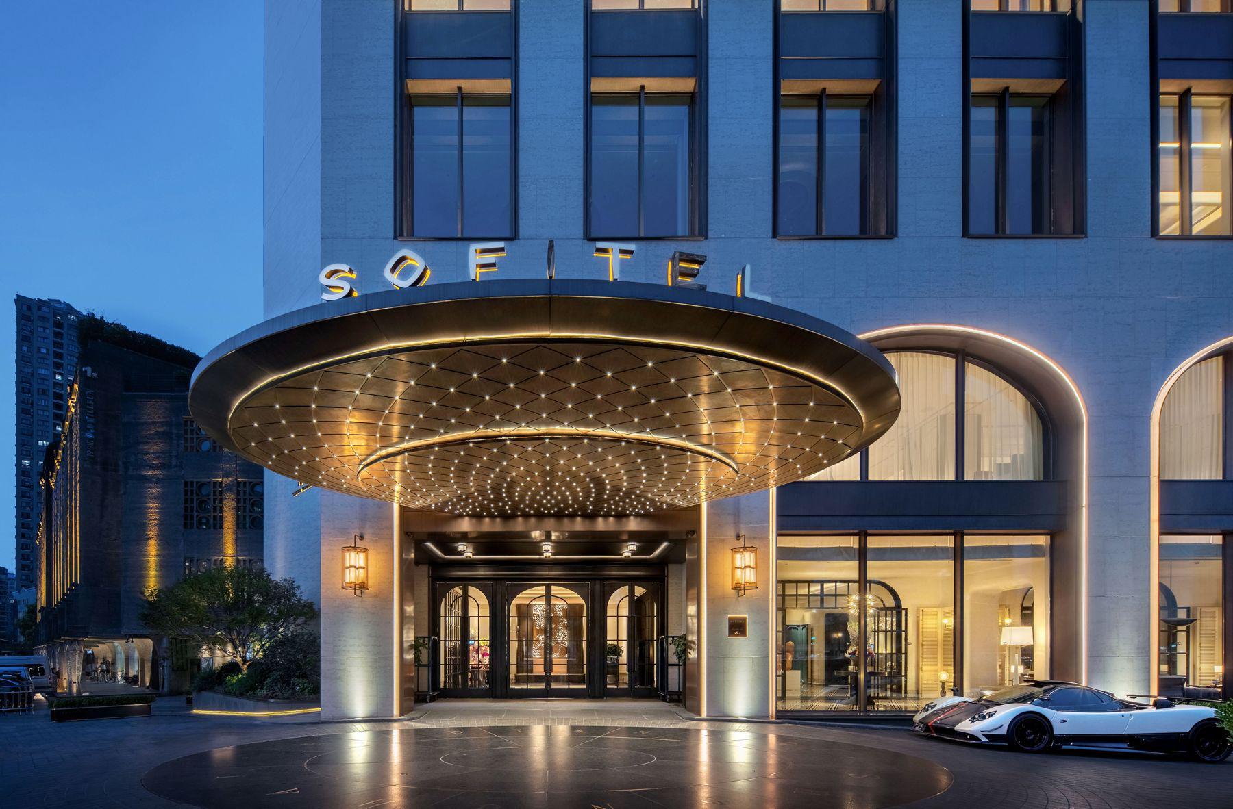 Sofitel Shanghai North Bund hotel main entrance in China