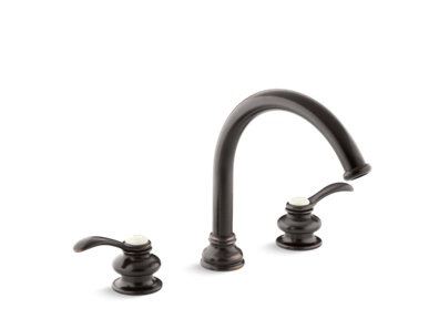 Fairfax® Deck-mount bath faucet trim with lever handles and traditional 8-7/8