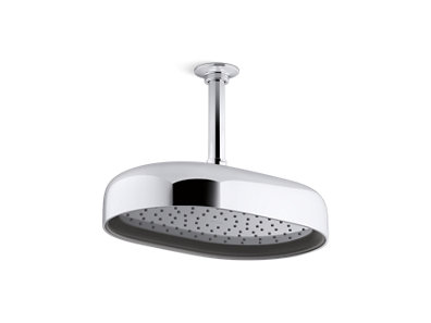 Statement&trade; Oblong 10" 1.75 gpm rainhead with Katalyst® air-induction technology