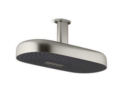 Statement&trade; Oblong 14" two-function 2.5 gpm rainhead with Katalyst® air-induction technology