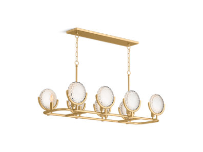 Arendela® Eight-light linear chandelier