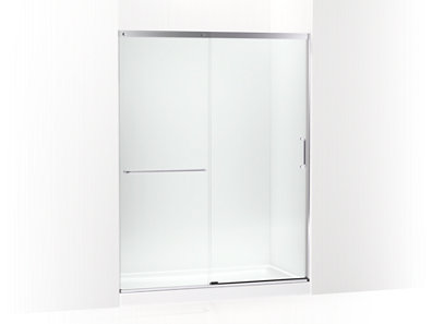 Elate&trade; Tall 75-1/2" H sliding shower door with 5/16" - thick glass