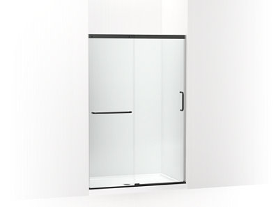 Elate&trade; Sliding shower door, 70-1/2" H x 44-1/4 - 47-5/8" W, with 1/4" thick Crystal Clear glass